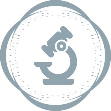 mikroskop simgesi, vektör illüstrasyonu basit tasarım