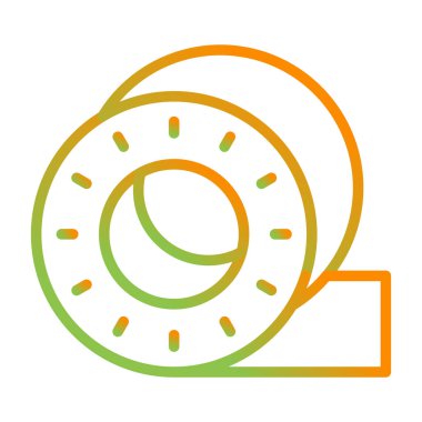 Koli bandı. Web simgesi basit donut çizimi