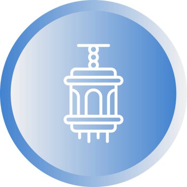 Kamp Feneri Simgesi. Lamba Kampı. Yaşlı Gazyağı Lambası. Retro Gaz Lambası. 