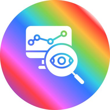 İş içgörü simgesi, vektör illüstrasyonu basit tasarım