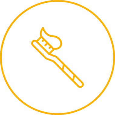 diş macunu web simgesi vektör çizimi 