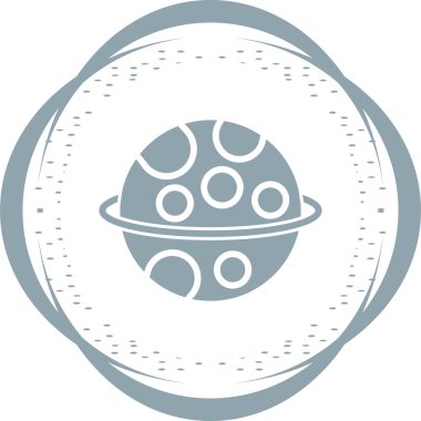 Gezegenin vektör illüstrasyon simgesi 