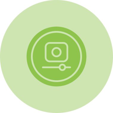 Video Kaydı Düğmesi simgesinin vektör illüstrasyonu