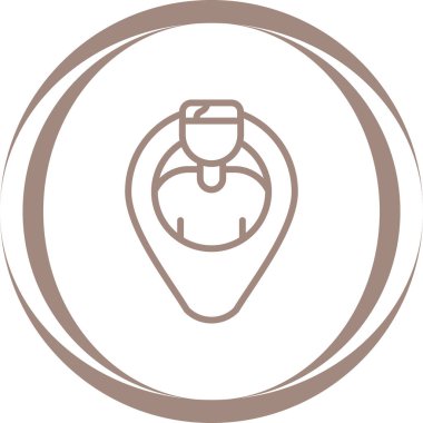 Kullanıcı Yolculuğu Vektör Ana Hattı Simge Tasarımı çizimi. Beyaz arkaplanda Müşteri Hizmetleri Sembolü 