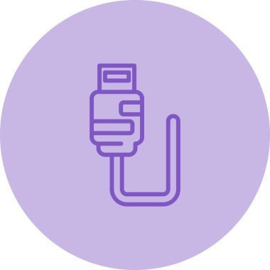 usb simgesi, vektör illüstrasyonu basit tasarım