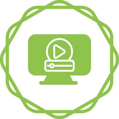 bilgisayar simgesi, vektör illüstrasyonu basit tasarım