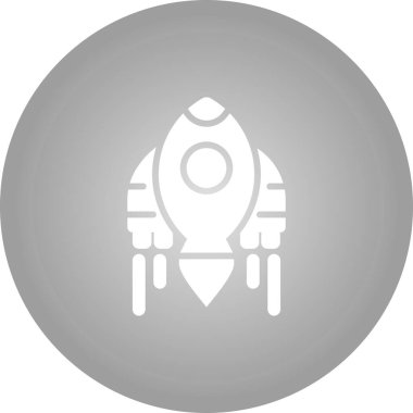 roket ağ ikonu vektör illüstrasyonu 