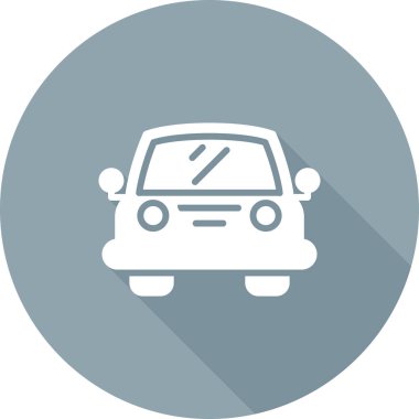 Araba simgesi, vektör illüstrasyonu basit tasarımlar