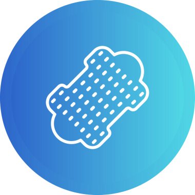 Deri ağ simgesi vektör illüstrasyonu