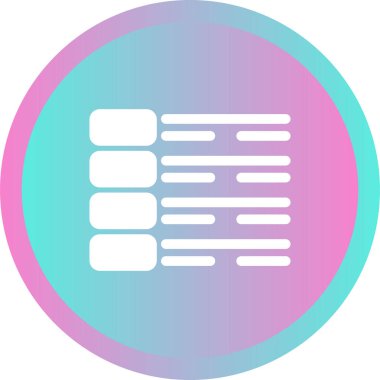 Bir Menü simgesinin vektör çizimi