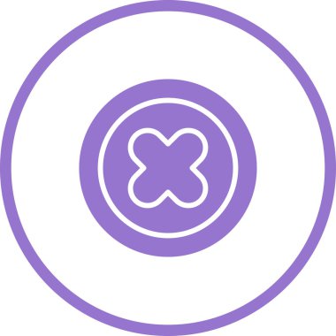 çapraz simgenin vektör illüstrasyonu 