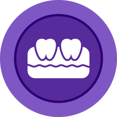 diş simgesi web basit illüstrasyon