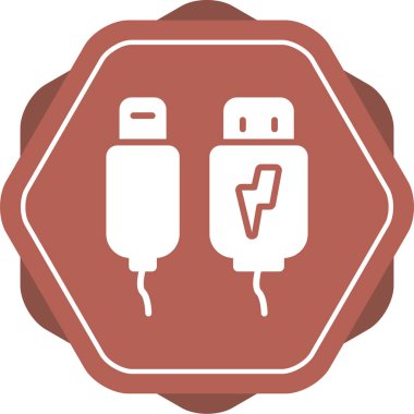 Yıldırım. Web simgesi basit illüstrasyon