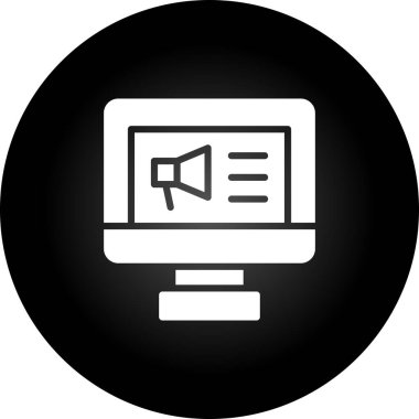 Basit simge vektör illüstrasyonu pazarlanıyor 