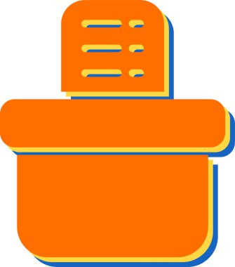 Oy Kutusu Simgesi, Seçim Oylaması Konsepti, Web Sitesi Siluet Tasarımı, Logo, Uygulama, Ui, Vektör İllüstrasyonu