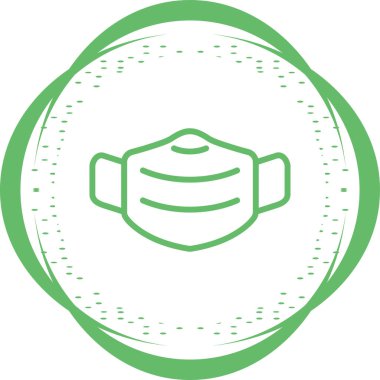 Maske simgesinin web illüstrasyonu