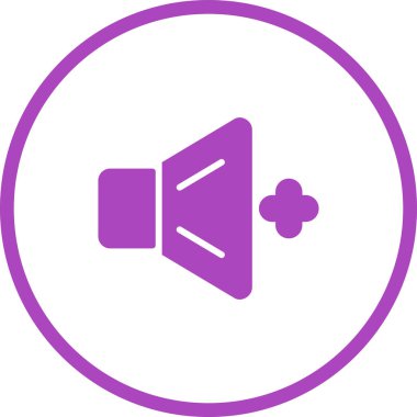 Sesi açsana. Web simgesi basit illüstrasyon