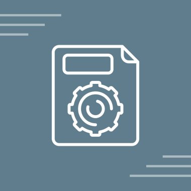 ayar simgesi, vektör illüstrasyonu