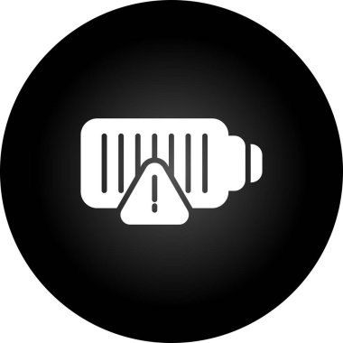 düşük pil ağ simgesi, basit vektör illüstrasyonu