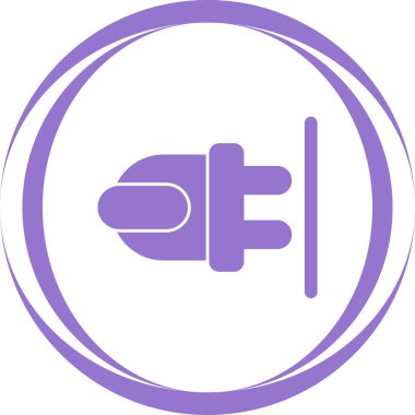 elektrik dolgu simgesi web illüstrasyonu