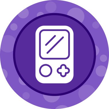 vektör Oyun Konsolu simgesi, basit illüstrasyon