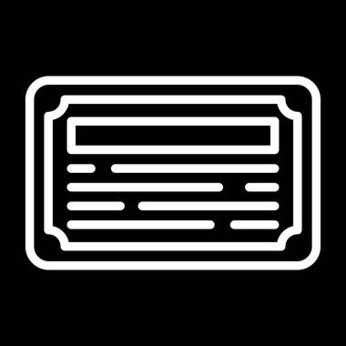 Sertifika simgesi, vektör illüstrasyonu basit tasarım