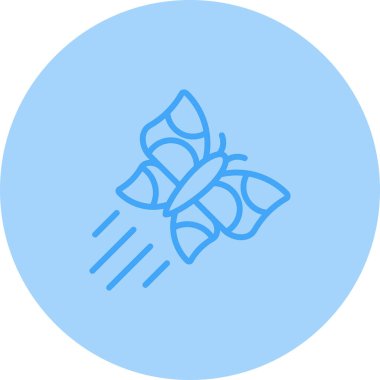 Kelebek web simgesi, vektör çizim