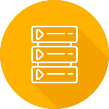 sunucu simgesi, vektör illüstrasyonu basit tasarım