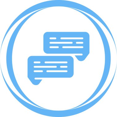 Sohbet balonları. Web simgesi basit illüstrasyon