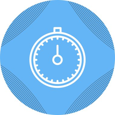 Kronometre Web simgesi basit illüstrasyon