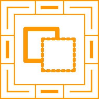 Önplan web simgesi, vektör illüstrasyonu