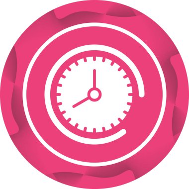 Saat web simgesi, basit vektör illüstrasyonu