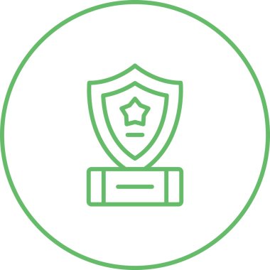 Kalkan, Koruma, Güvenlik Simgesi Vektör İllüstrasyonu