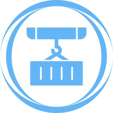 Vinç. Web simgesi basit illüstrasyon