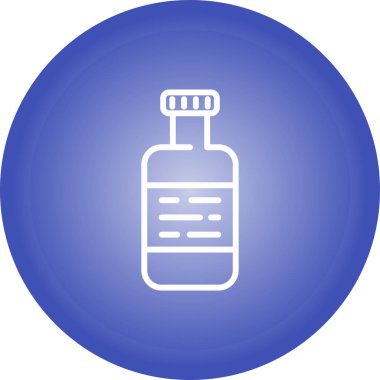   şişe ağ simgesi basit illüstrasyon