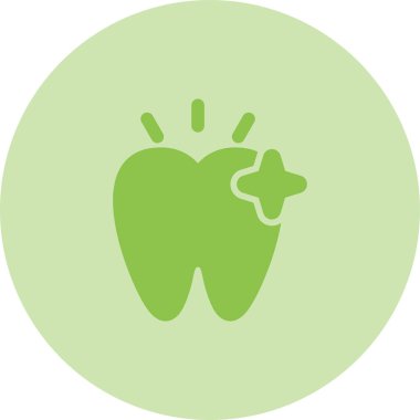 Diş simgesi web basit illüstrasyon