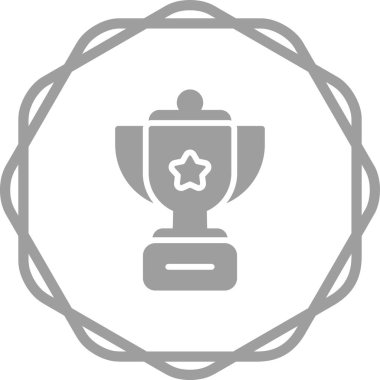 kupa web simgesi vektör illüstrasyonu 