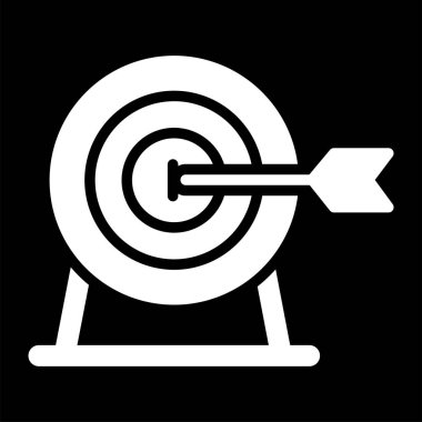 Hedef simgenin vektör illüstrasyonu 