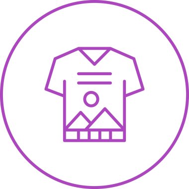 t-shirt simgesi, vektör illüstrasyonu basit tasarım