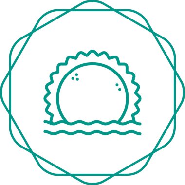 Güneş. Web simgesi basit illüstrasyon