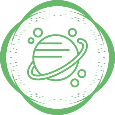 Gezegenin vektör illüstrasyon simgesi 