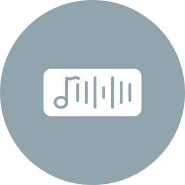 ses müzik simgesi, vektör illüstrasyonu 