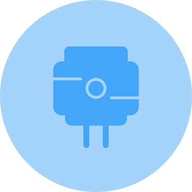 Magsafe simgesinin basit doğrusal resmi