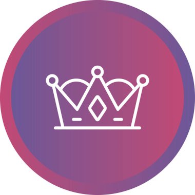 Taç web simge vektör çizim