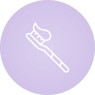 diş macunu web simgesi vektör çizimi 