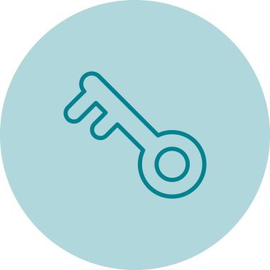 anahtar simgesi, vektör illüstrasyonu 