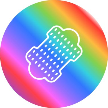 Deri ağ simgesi vektör illüstrasyonu