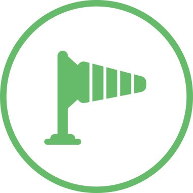 Rüzgar simgesinin vektör illüstrasyonu