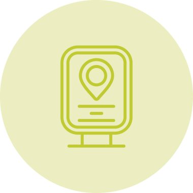 konum pin simgesi vektör illüstrasyonu 