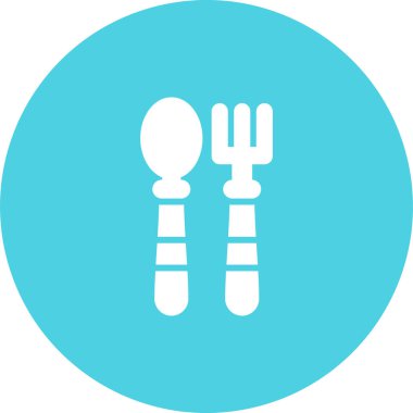 Çatal ve Bıçak Simgesi. Beyaz Arkaplanda Çatal-bıçak İşareti İzole Edildi 